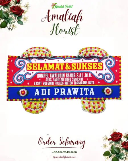 Papan Bunga Ucapan Selamat Prabu