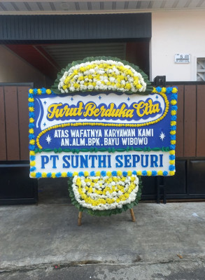 Papan Bunga Duka di Prabu